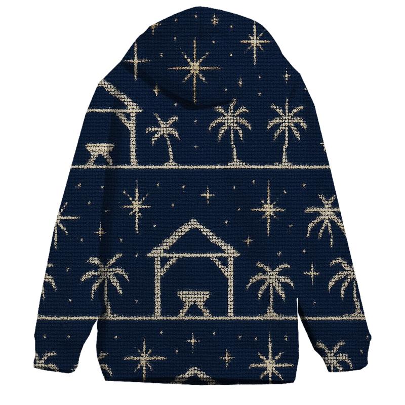 Midnight Nativity Star Scatter Design hoodie styles