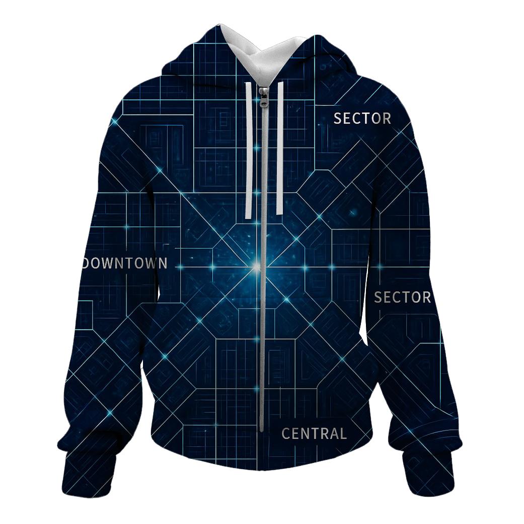 Stellar Blueprint City Grid hoodies fashion
