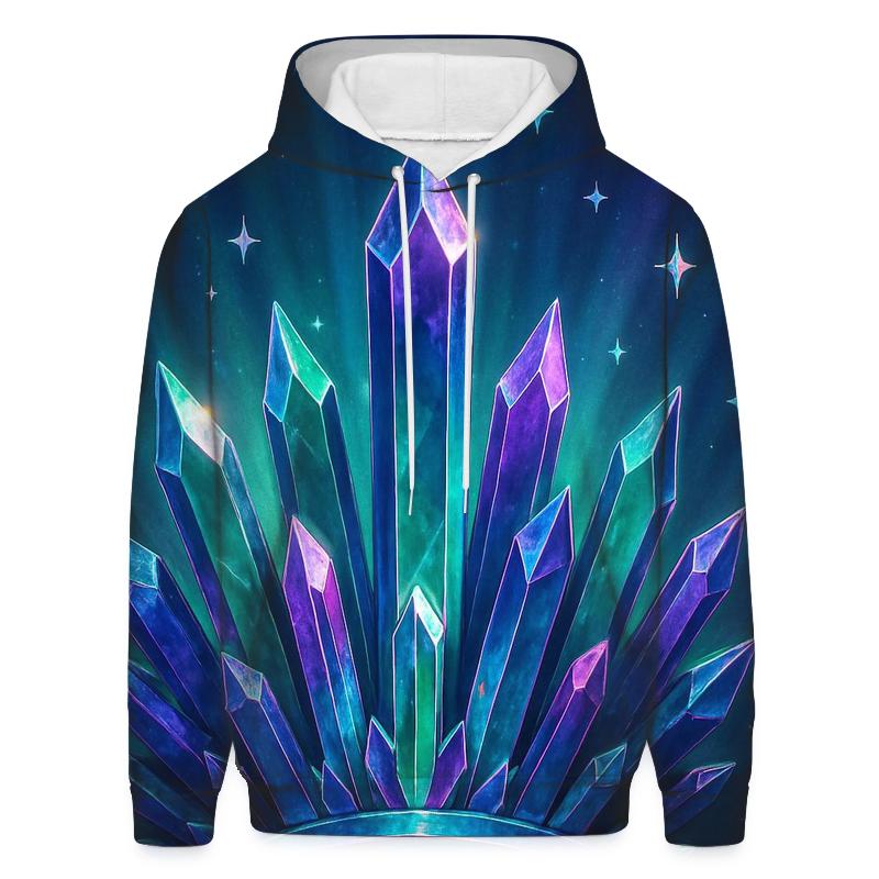 Aurora Crown Crystal Burst custom hoodies