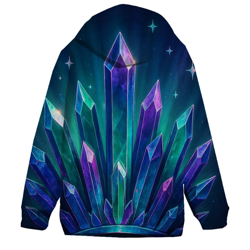 Aurora Crown Crystal Burst custom hoodies