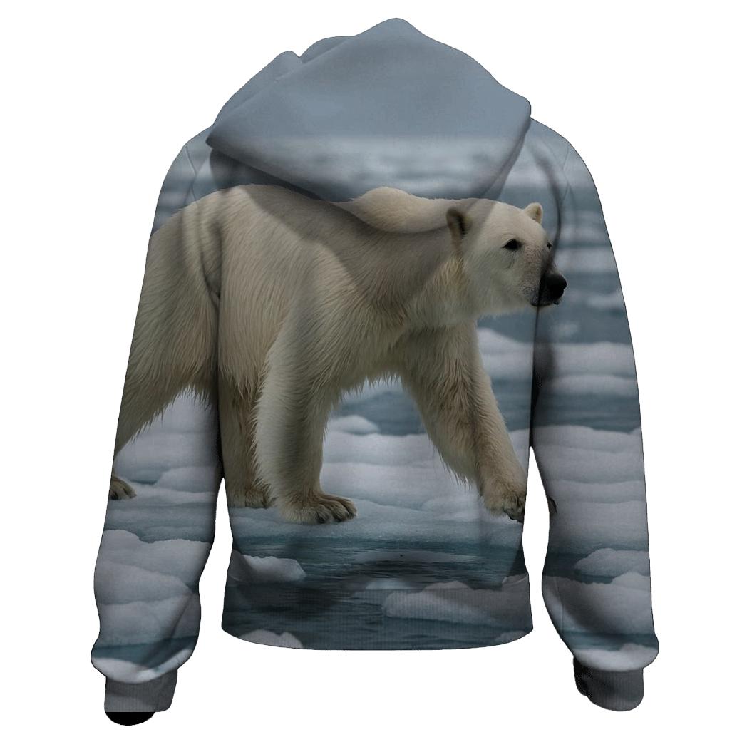 Polar Bear On Drift Ice hoodie designs