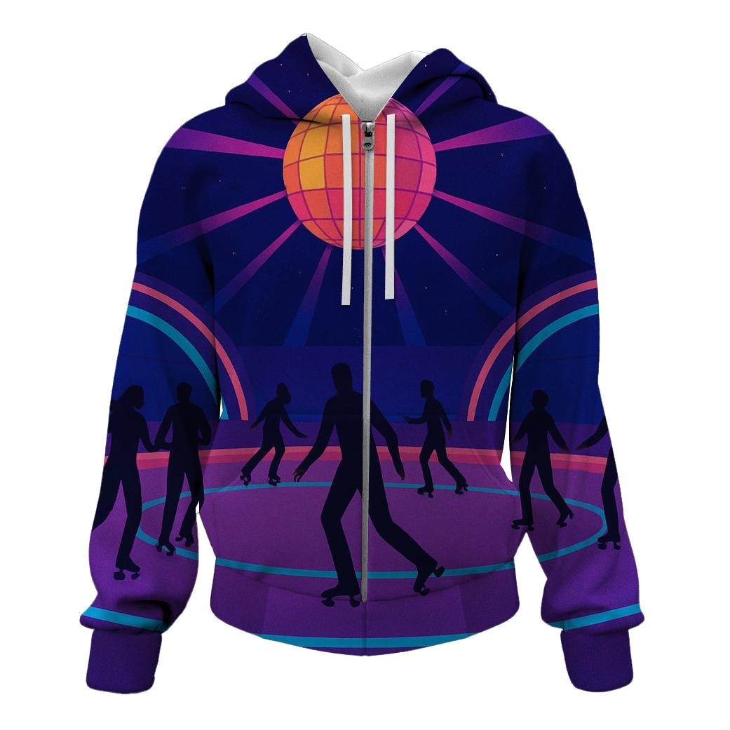 Neon Roller Rink Nights hoodies fashion