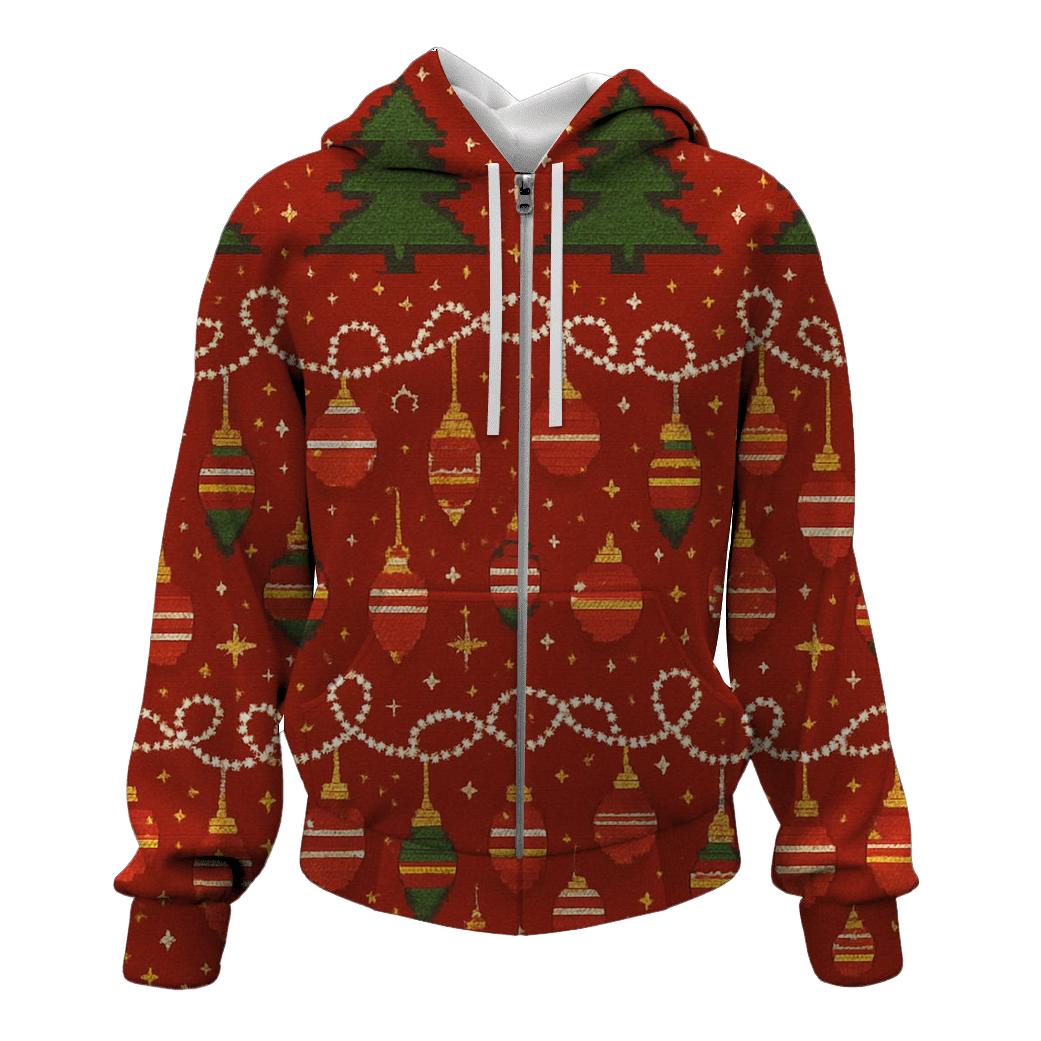 Tangled Tinsel Forest Bands Design designer hoodies