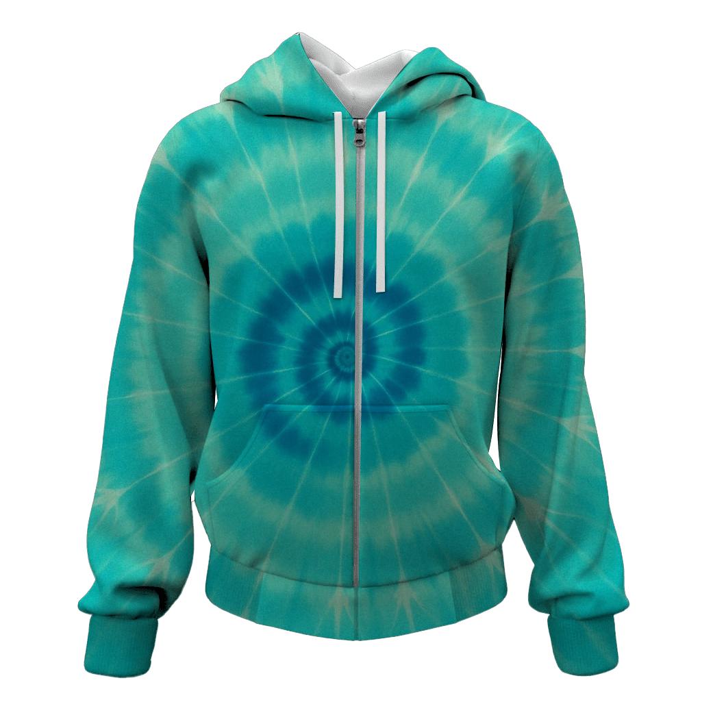 Celestial Spiral Bloom lightweight hoodies
