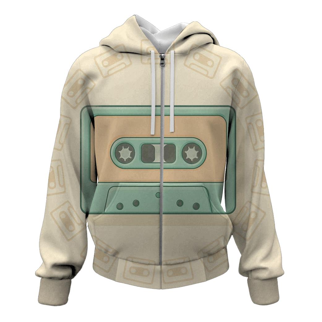 Retro Cassette Halo hoodie designs