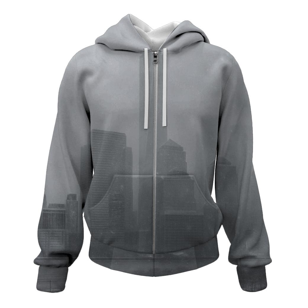 Winter Storm Over Lower Manhattan custom hoodies