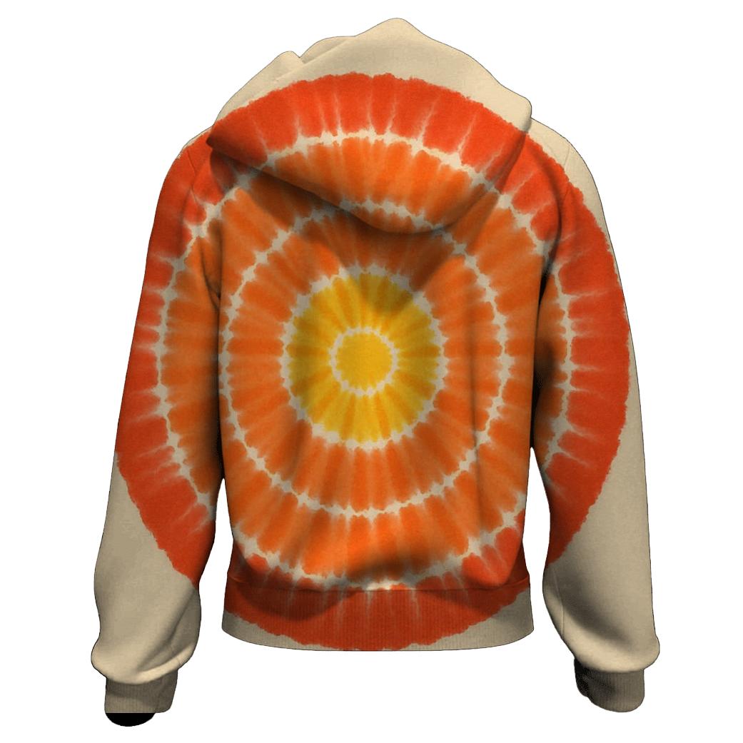 Citrus Bullseye Burst designer hoodies