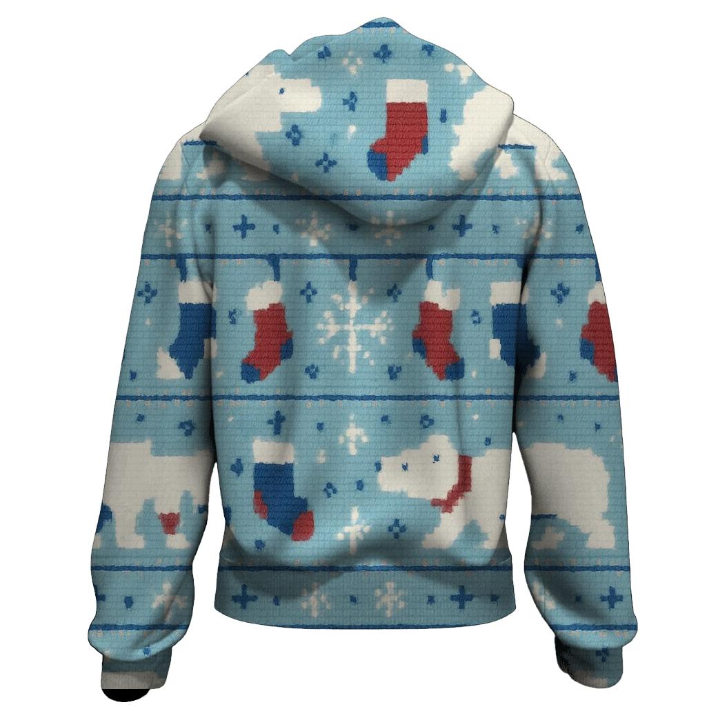 Polar Parade Stocking Stripes Design printed hoodies