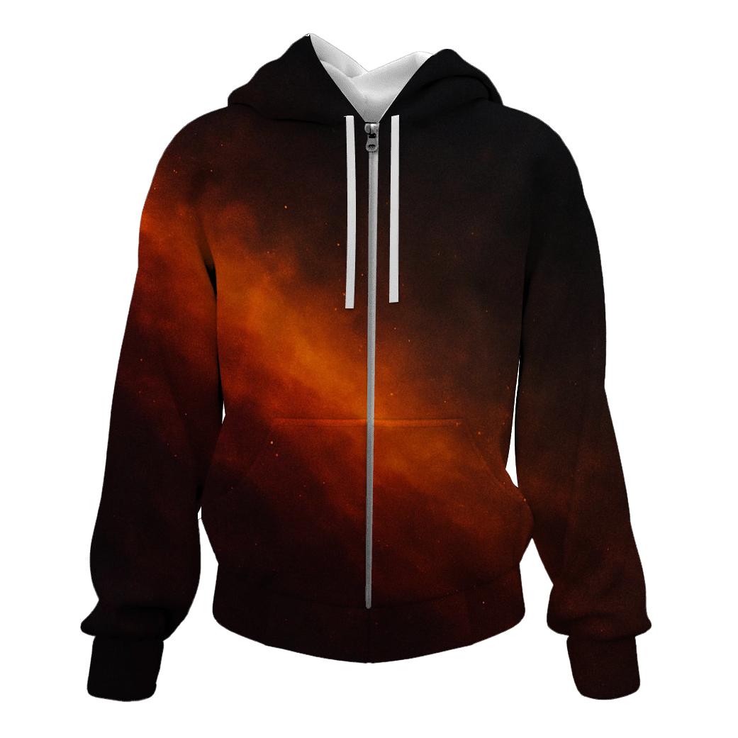Cosmic Ember Drift pullover hoodies