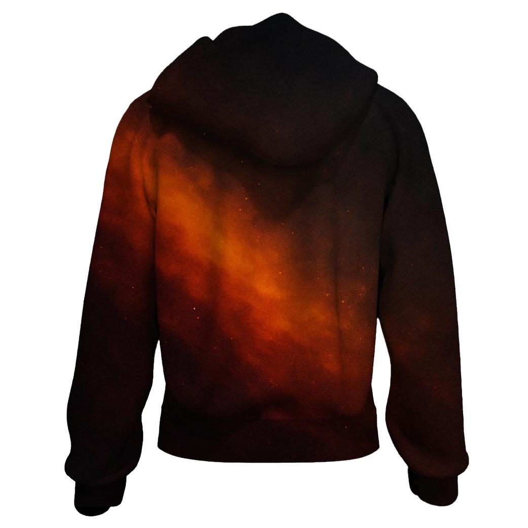 Cosmic Ember Drift pullover hoodies