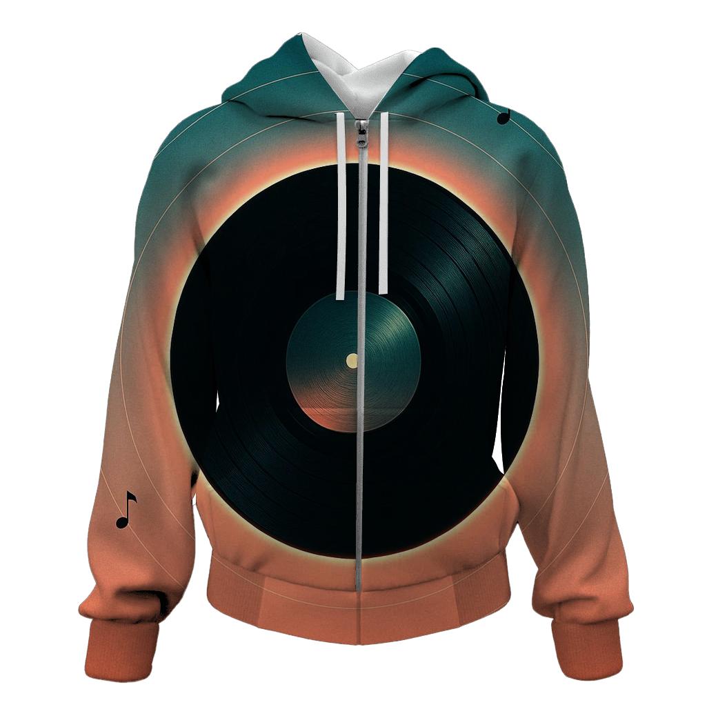 Vinyl Eclipse Orbit zip-up hoodies
