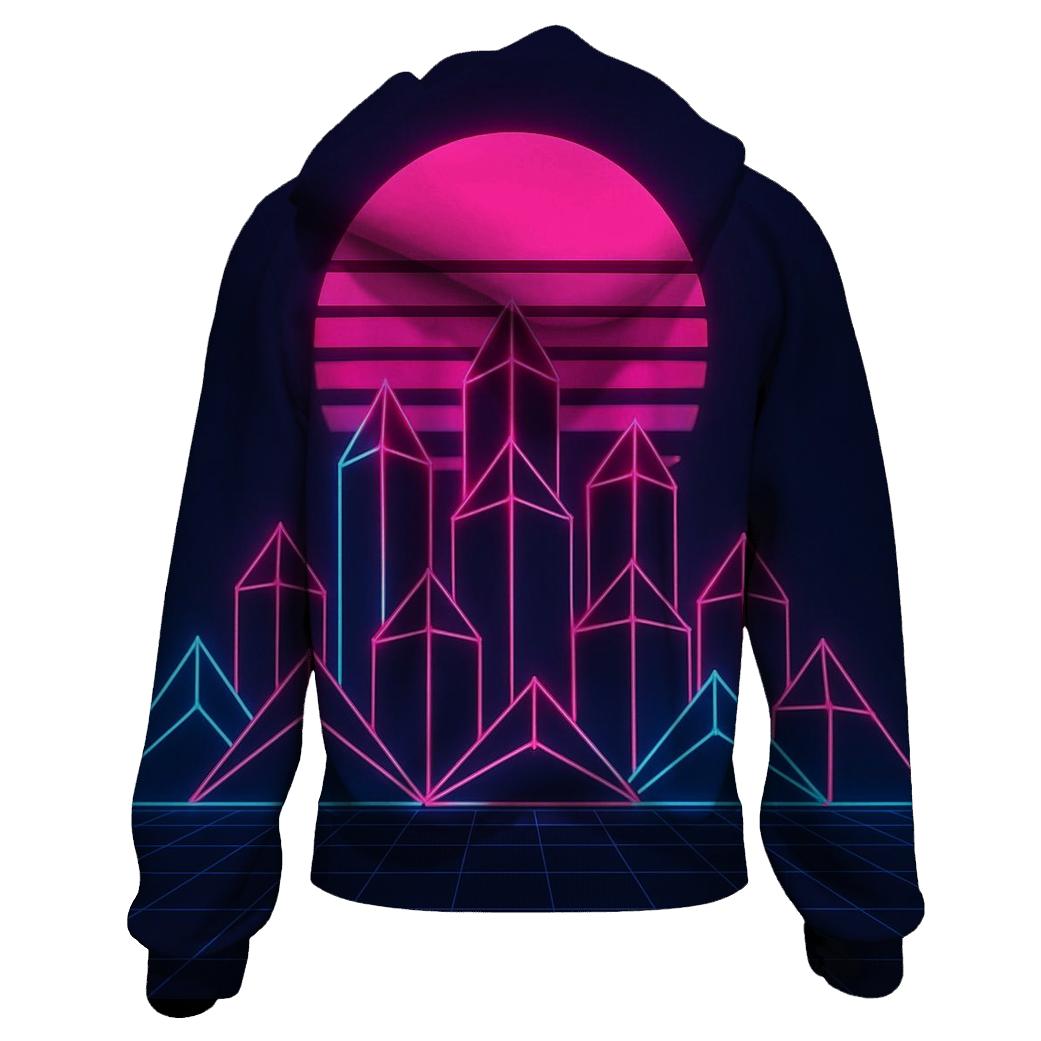 Laser Pyramid Skyline pullover hoodies