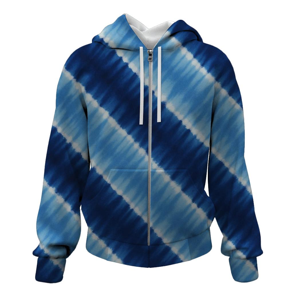 Indigo Arashi Cascade graphic hoodies
