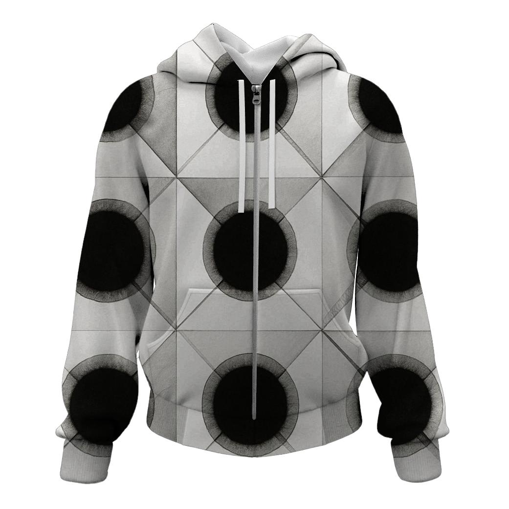 Crystal Filter Grid printed hoodies