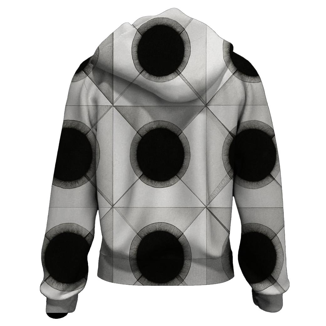 Crystal Filter Grid printed hoodies