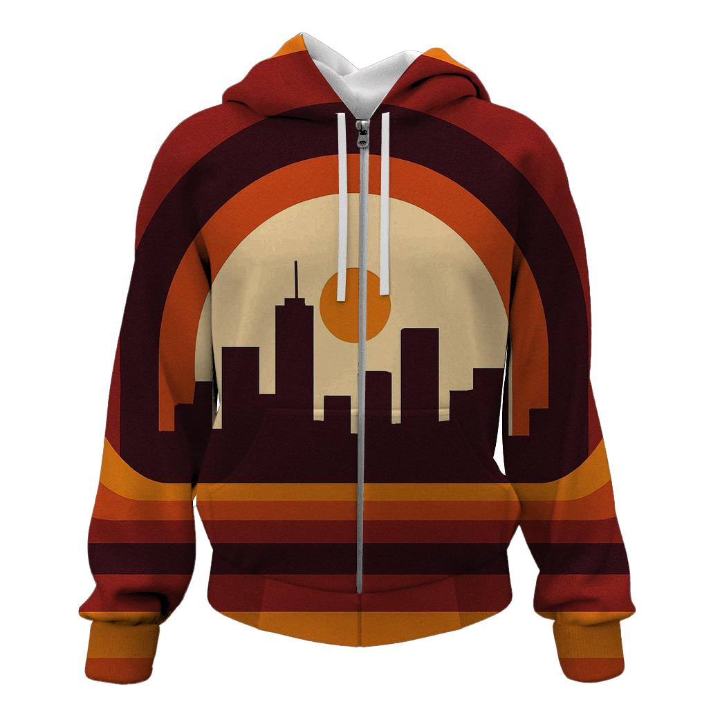Groove Tunnel Cityscape custom hoodies