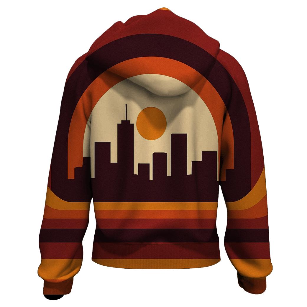 Groove Tunnel Cityscape custom hoodies