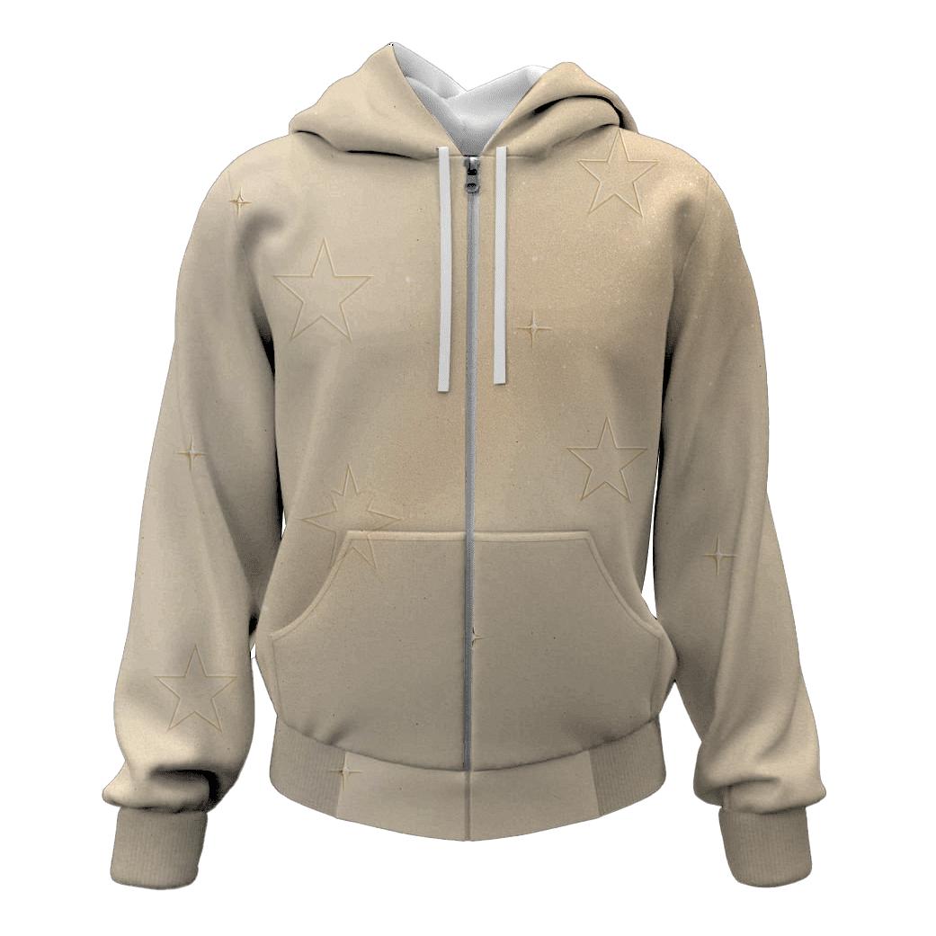 Champagne Stardust Veil zip-up hoodies