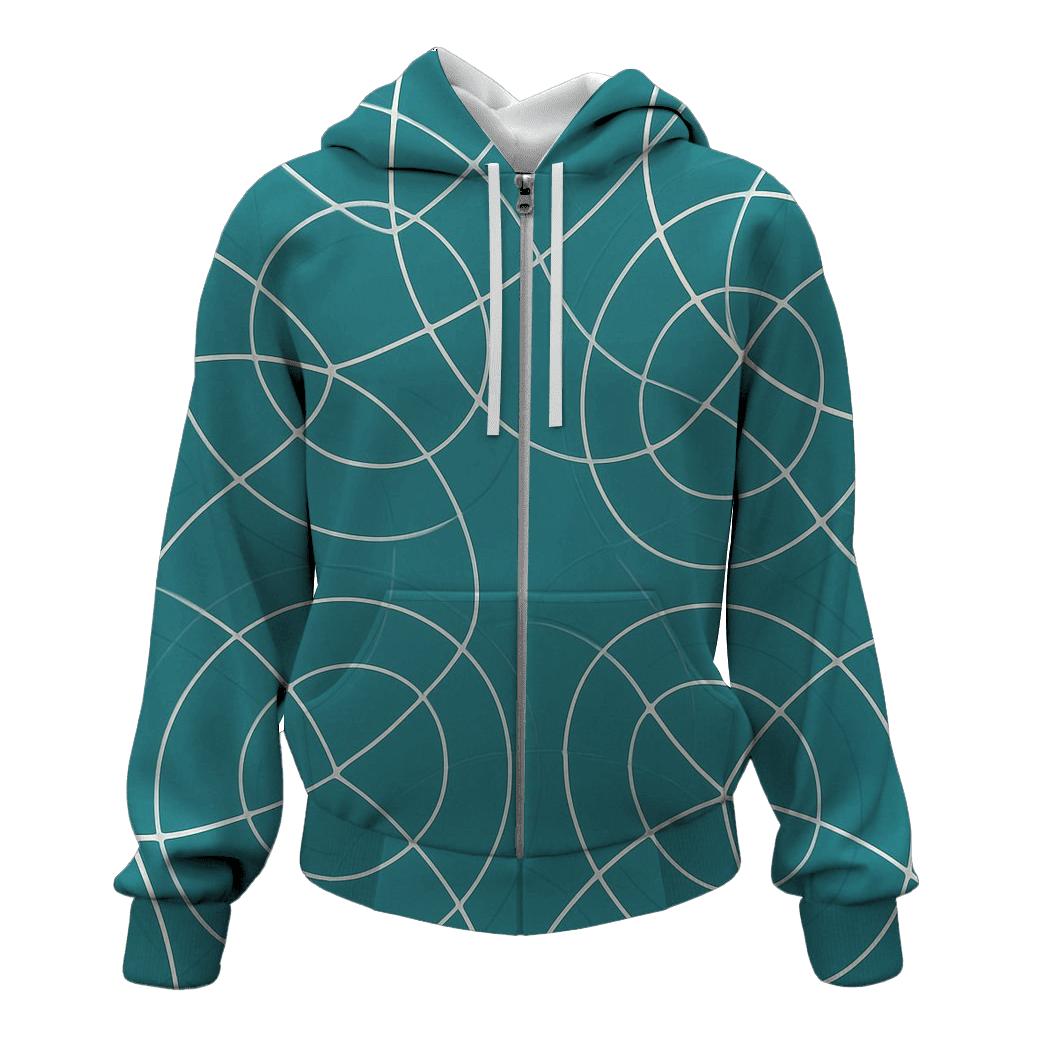 Gravitational Lens Arc Net embroidered hoodies