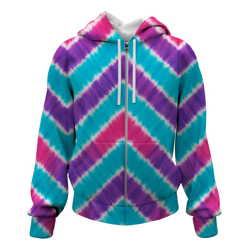 Neon Chevron Flow hoodie styles