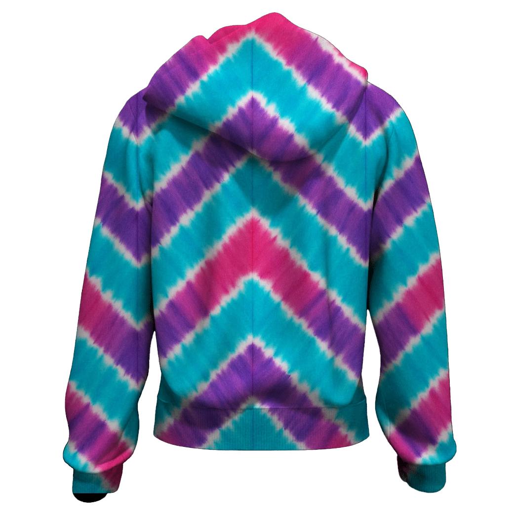 Neon Chevron Flow hoodie styles
