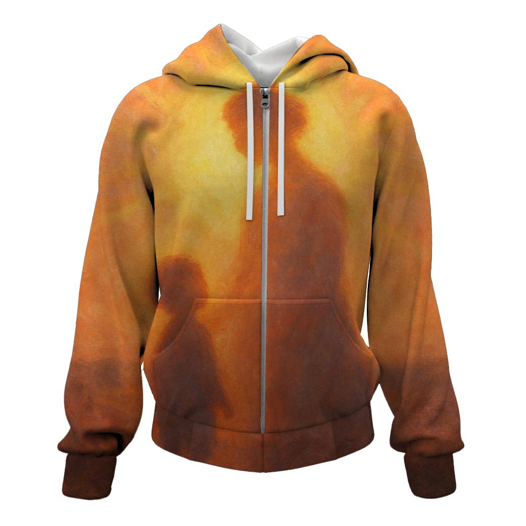 Her Heart As The First Sunrise zip-up hoodies