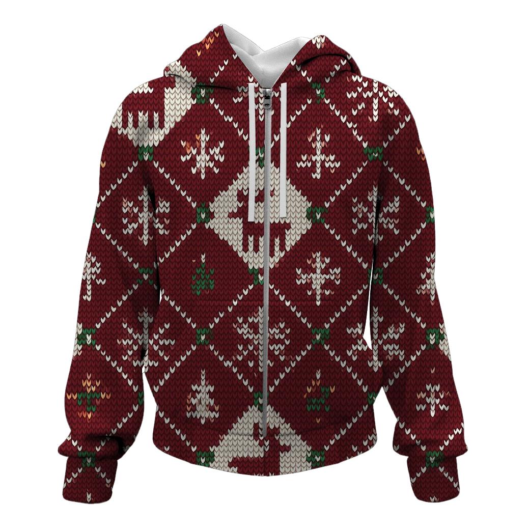Reindeer Sweater Diamond Lattice Design designer hoodies
