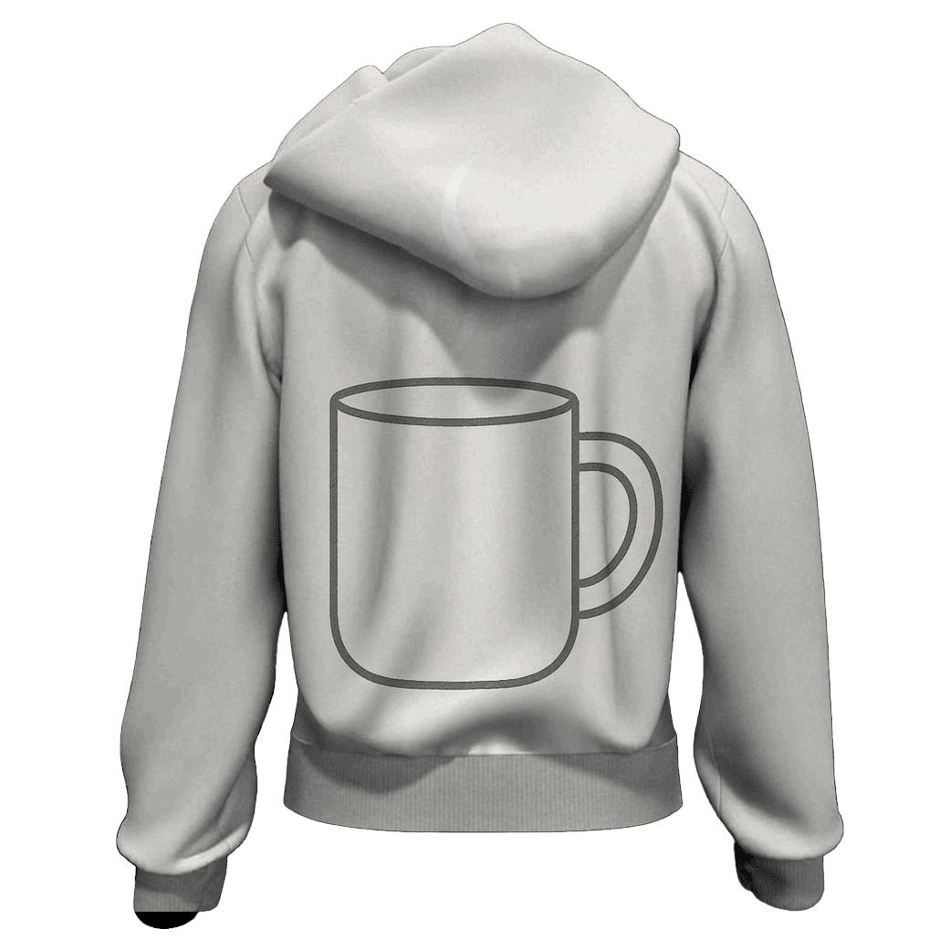 Frosted Mug Outline heavyweight hoodies