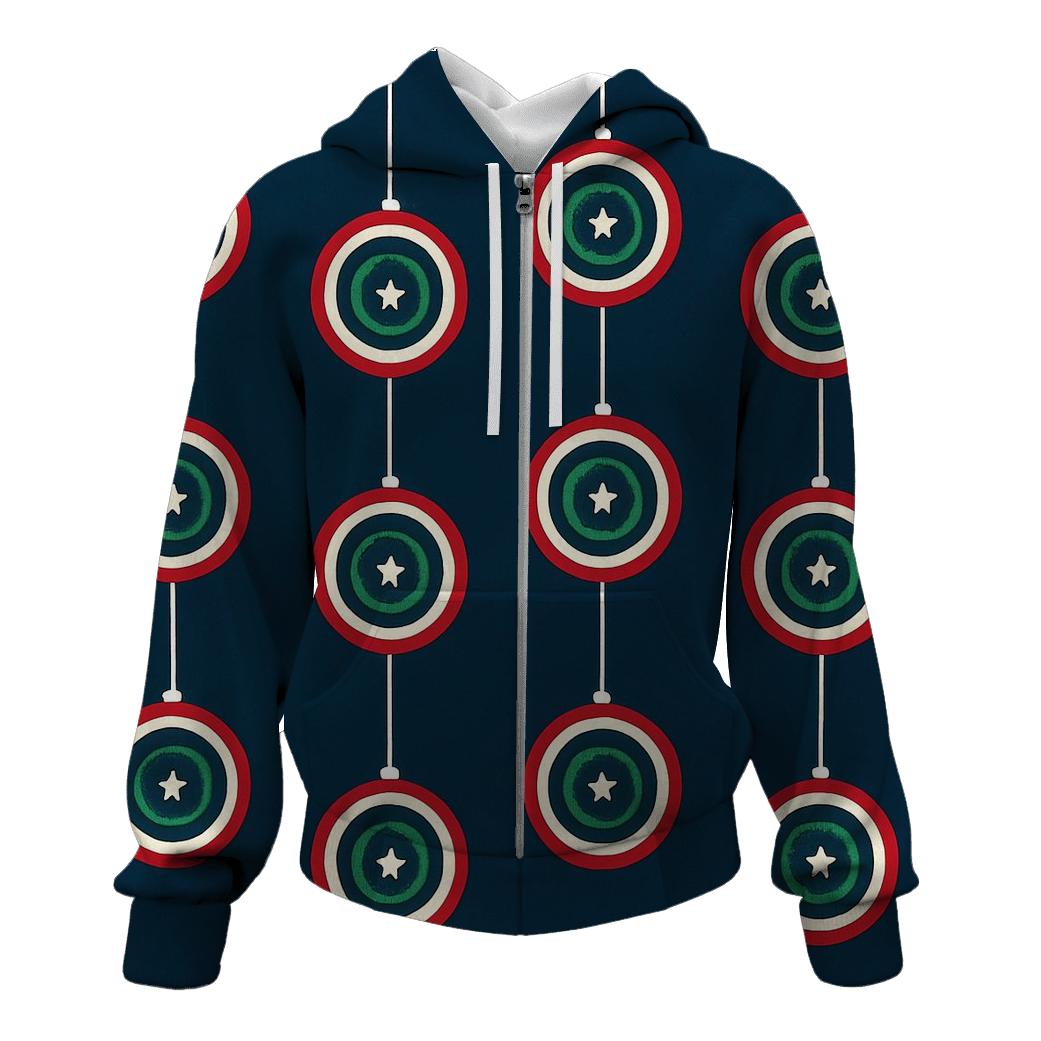 Polar Night Star Ornaments heavyweight hoodies