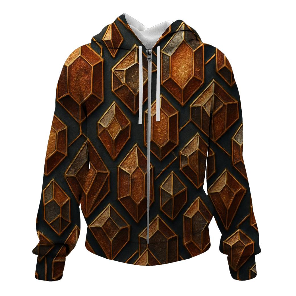 Gilded Crystal Lattice premium hoodies