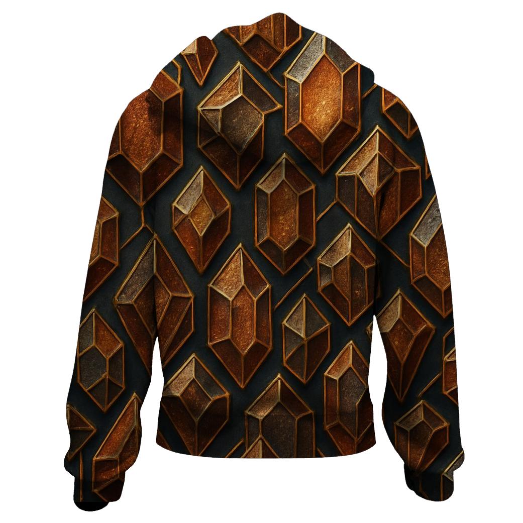 Gilded Crystal Lattice premium hoodies