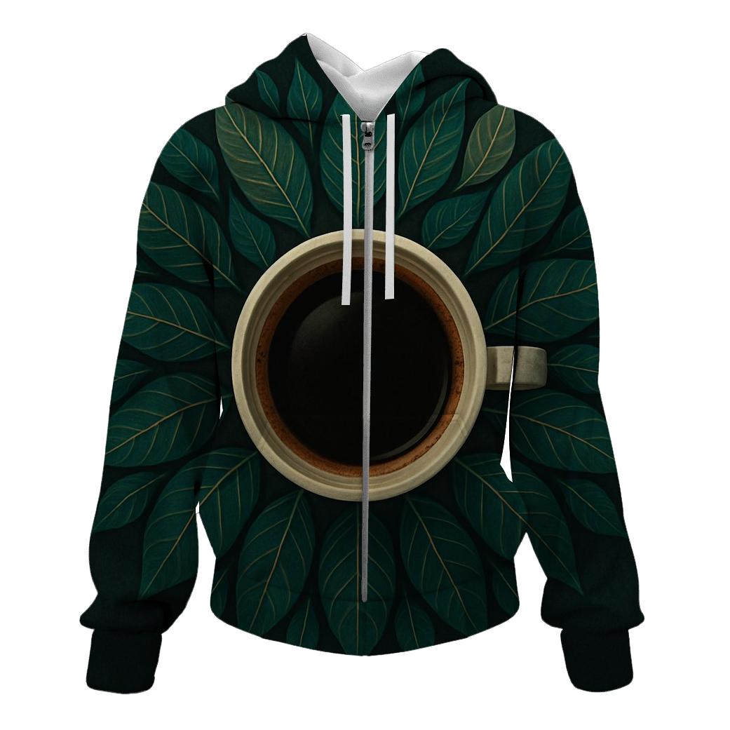 Emerald Leaf Brew printed hoodies