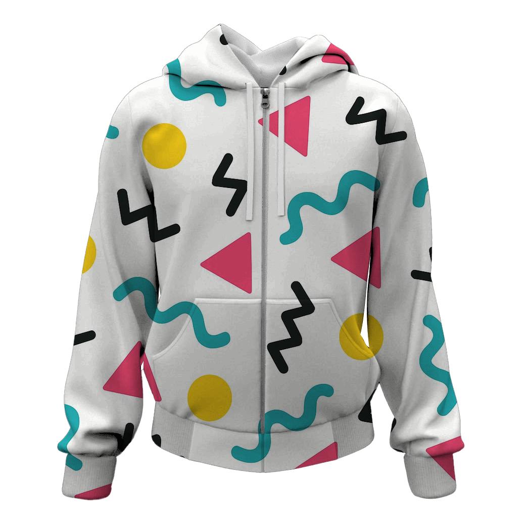 Memphis Party Confetti hoodies fashion