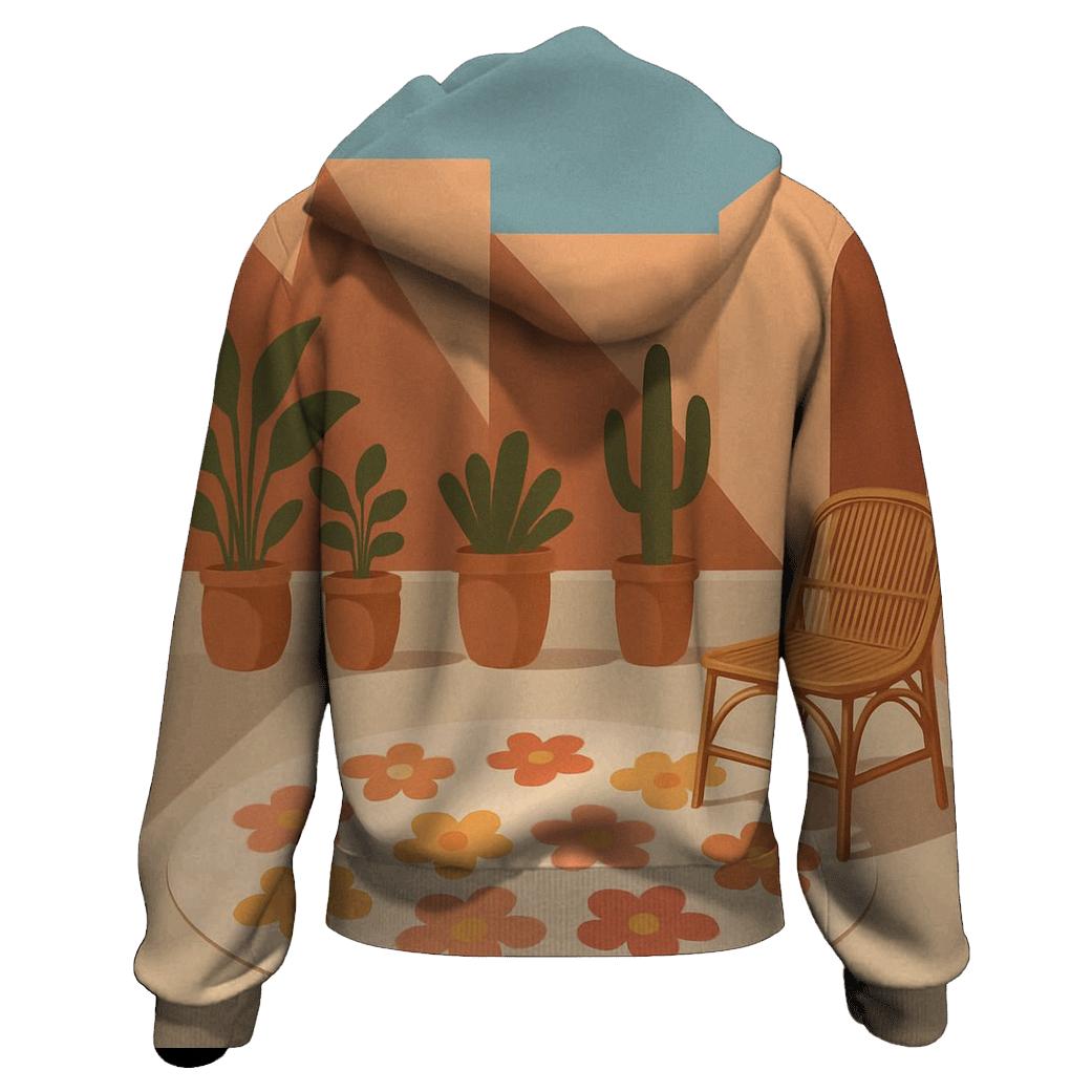 Flower Power Courtyard Retreat hoodie designs