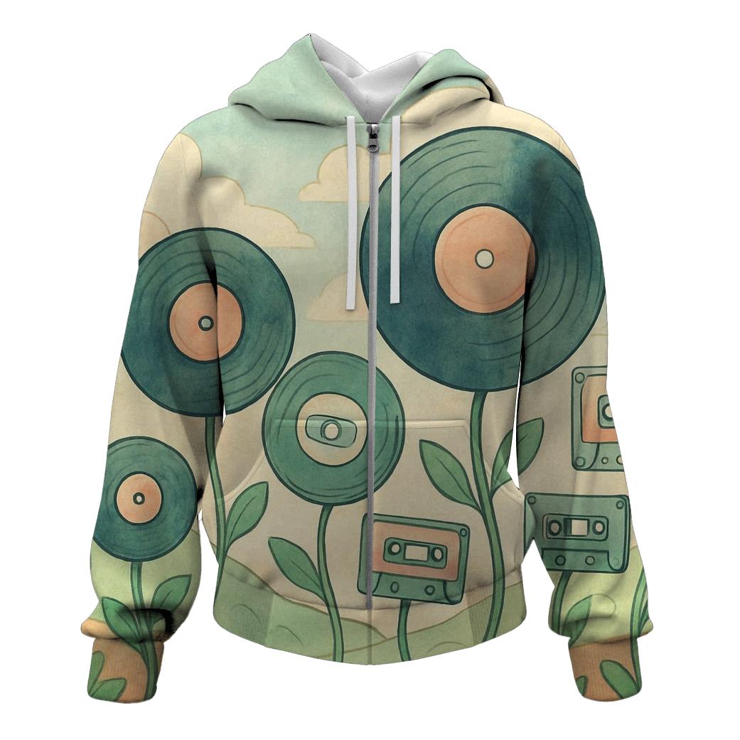 Analog Wave Garden hoodie trends