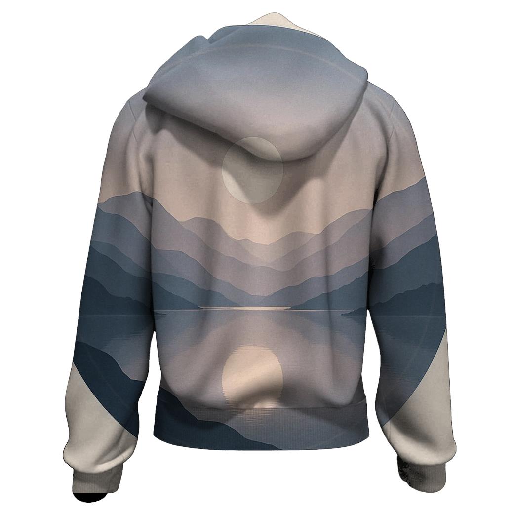 Mountain Stillness Circle hoodie trends