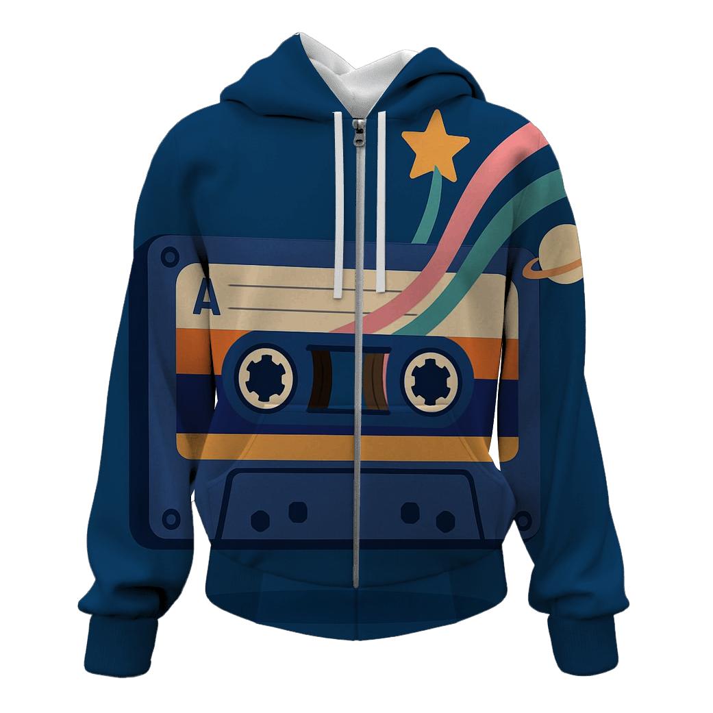 Cosmic Cassette Daydream premium hoodies