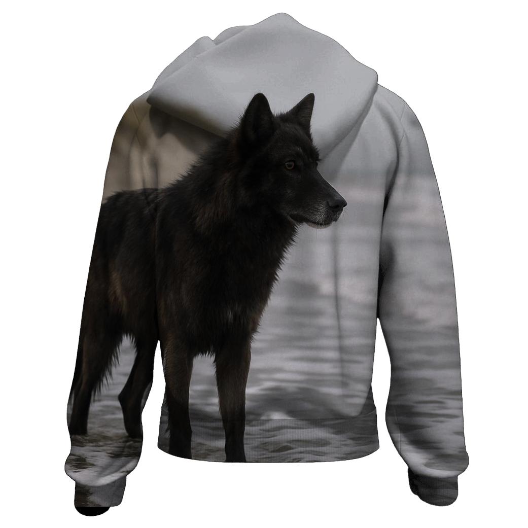 Coastal Dune Wolf At The Tides Edge hoodie styles