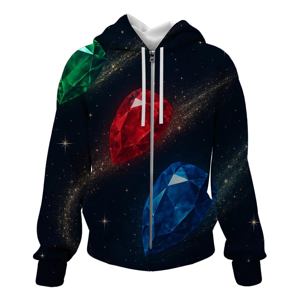 Midnight Gem Comet Trails hoodie designs