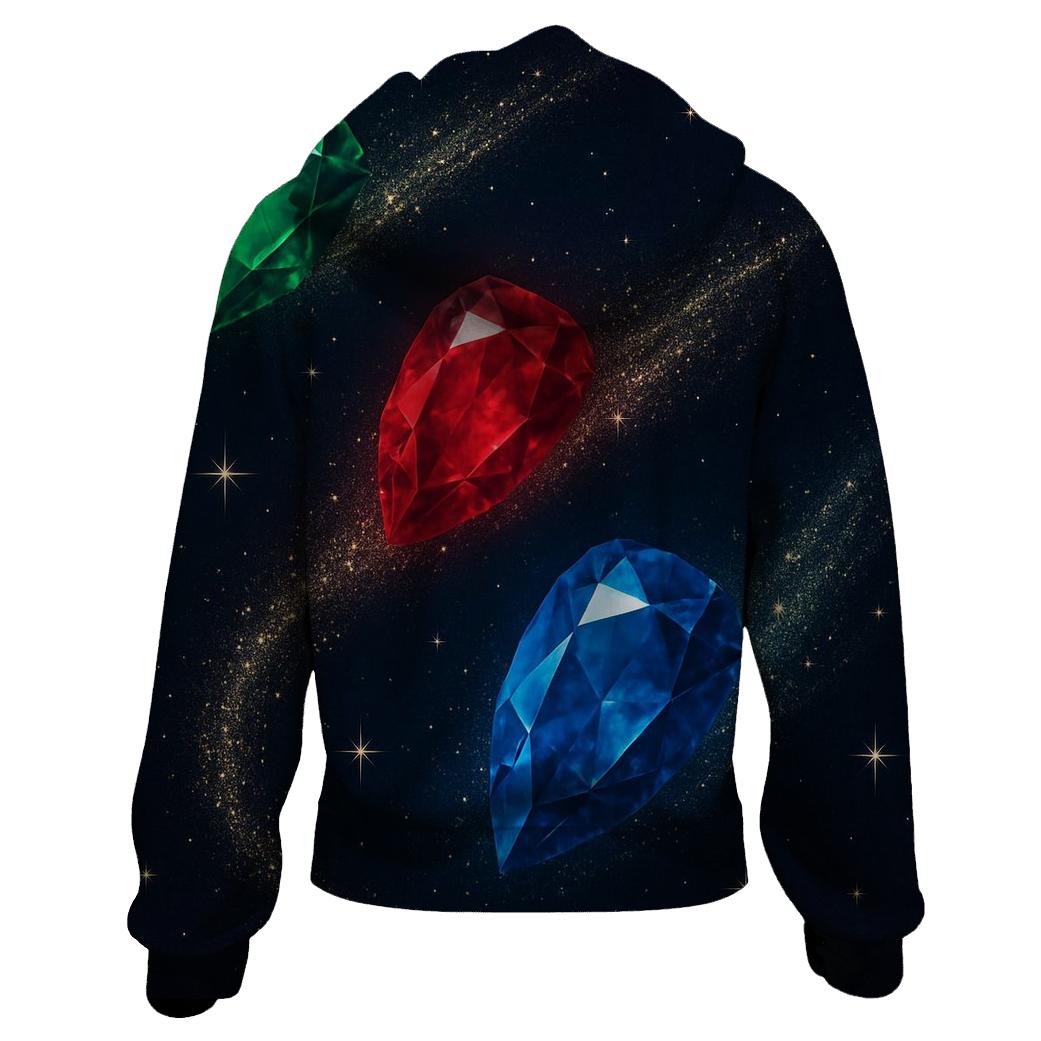Midnight Gem Comet Trails hoodie designs