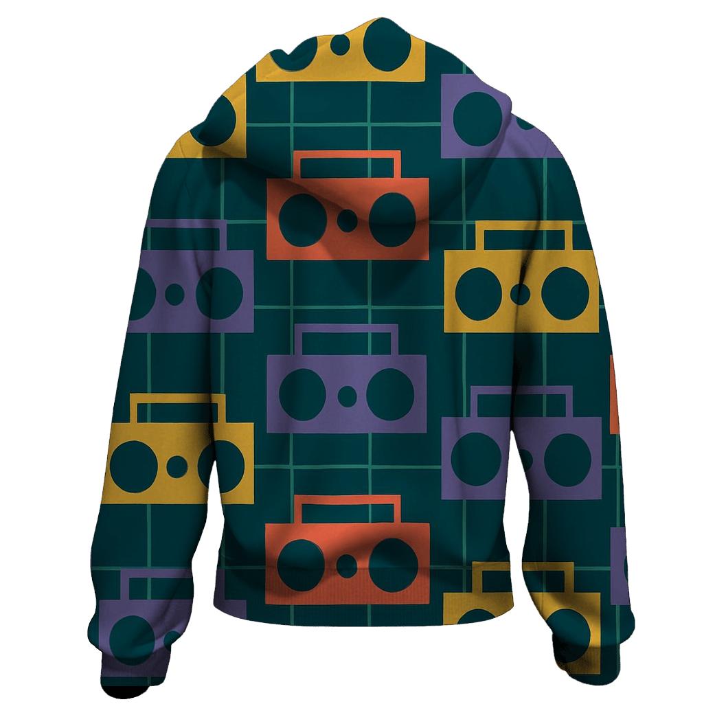 Boombox Street Grid graphic hoodies