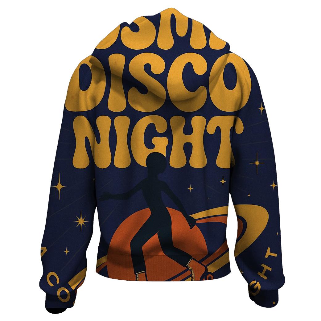 Seventies Cosmic Roller Disco Poster heavyweight hoodies