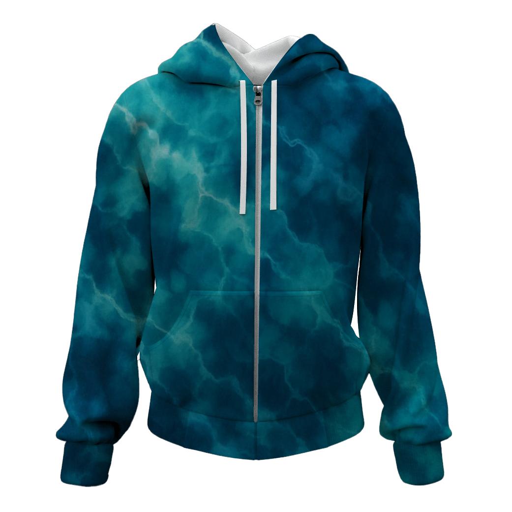 Diagonal Lagoon Crumple hoodie designs