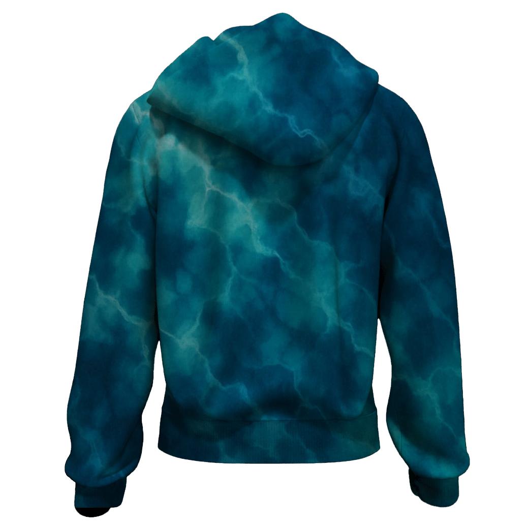 Diagonal Lagoon Crumple hoodie designs