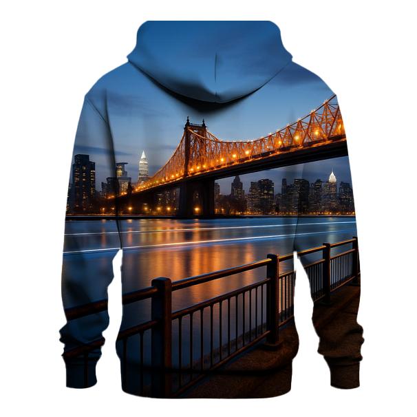 Queensboro Bridge Twilight Reflection hoodie styles