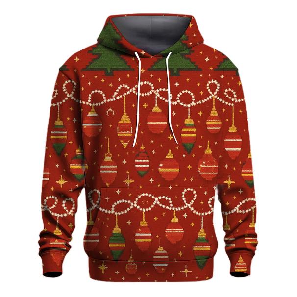 Tangled Tinsel Forest Bands Design printed hoodies