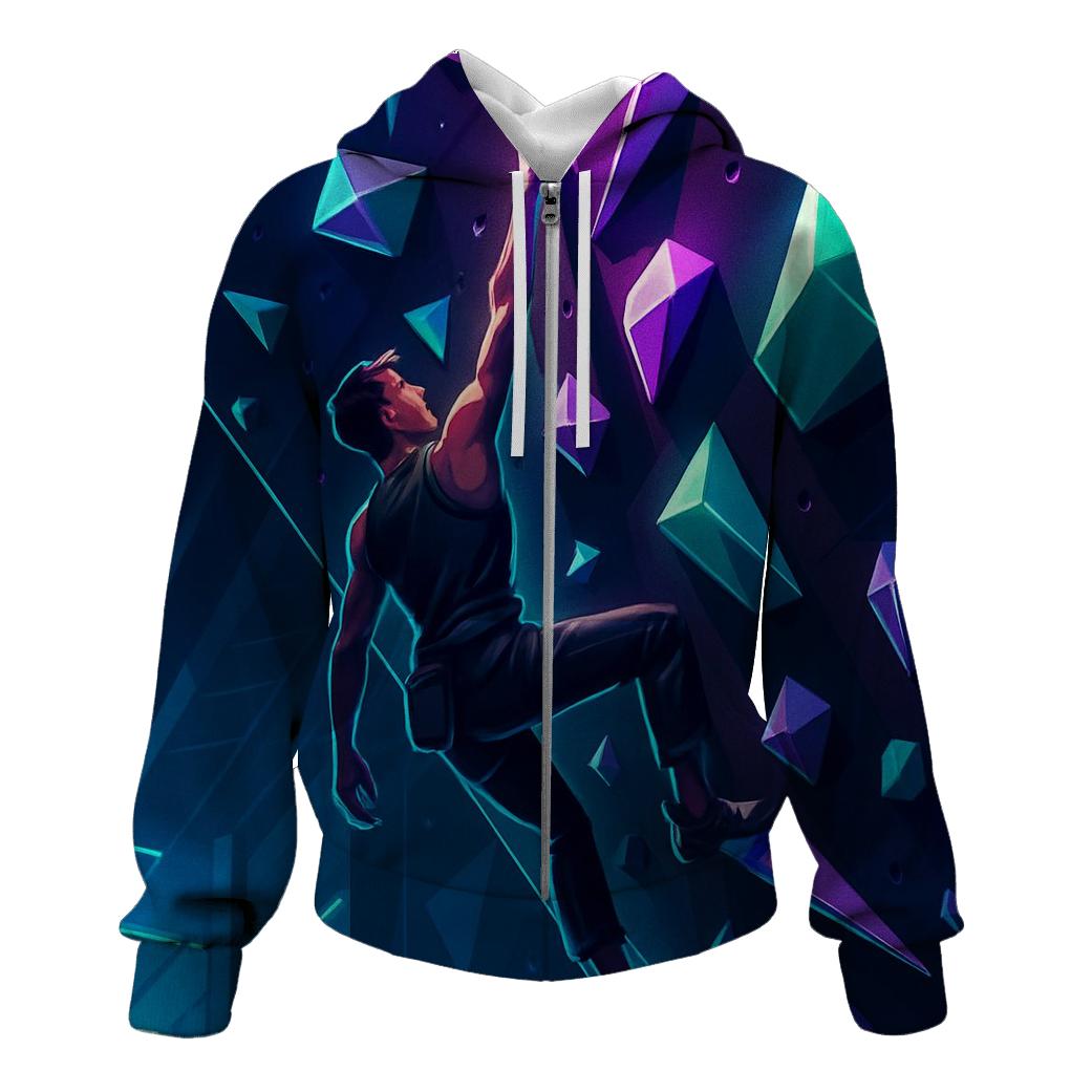Futuristic Indoor Climbing Arena hoodie trends