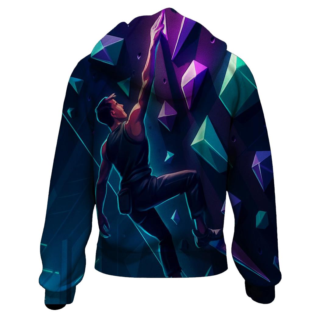 Futuristic Indoor Climbing Arena hoodie trends