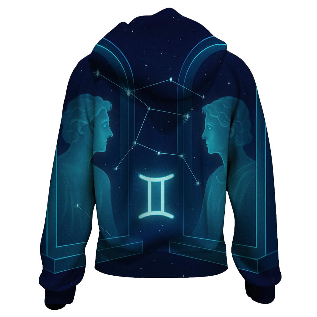 Gemini Twin Mirrors Star Portal heavyweight hoodies