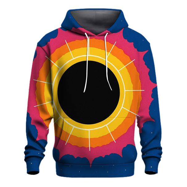 Concentric Eclipse Halo Field custom hoodies